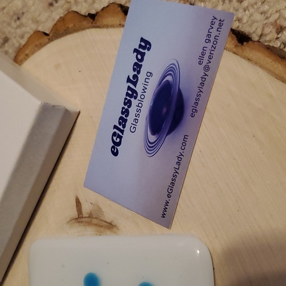 eGlassyLady Alcohol Ethanol Chemical Formula Handmade Glass Coaster - Picture 3 of 4